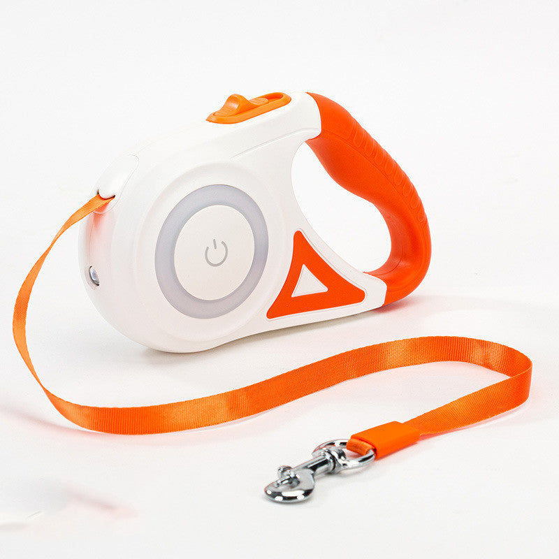Dog Leash Retractable Leash And Dog Collar Spotlight Automatic Pet Dog Cat Traction Rope For Small Medium Dogs Pet
