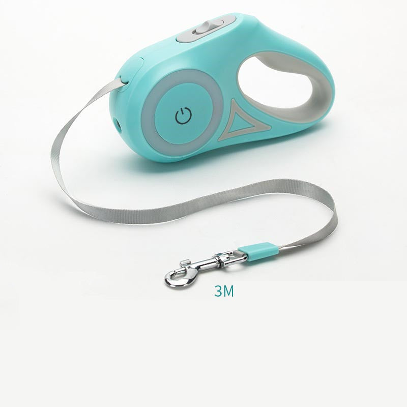 Dog Leash Retractable Leash And Dog Collar Spotlight Automatic Pet Dog Cat Traction Rope For Small Medium