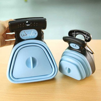 Pet Travel Foldable Pooper Scooper With 1 Roll Decomposable bags Poop Scoop Clean