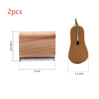 Pet Hair Removal Wood Comb
