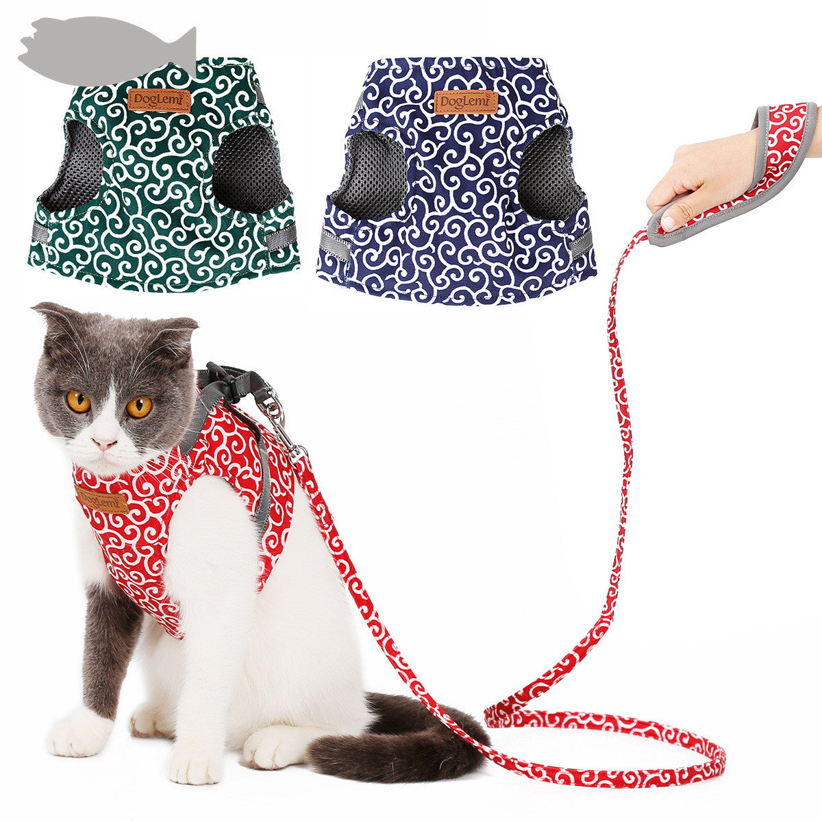 Cat vest harness traction rope in CA